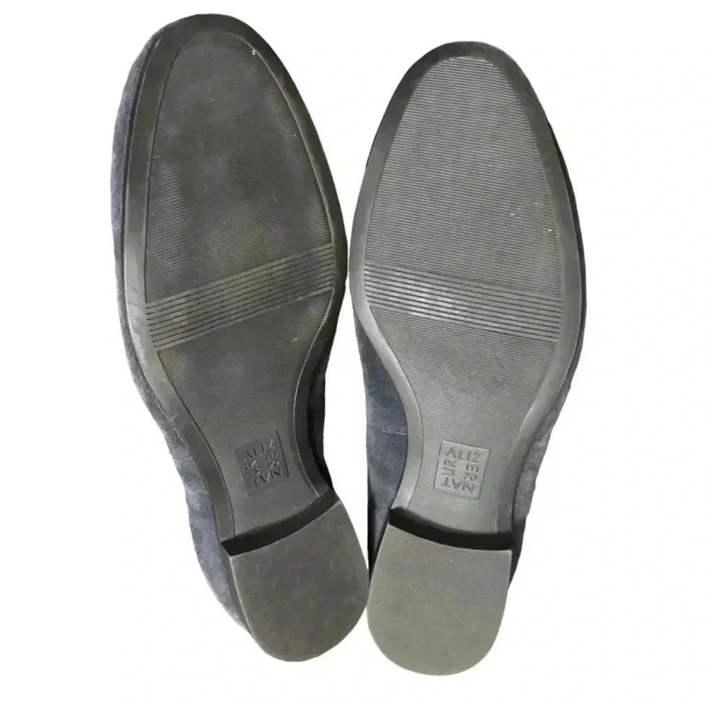 Naturalizer Juliette Navy Blue Suede Leather Loafer Size 10 1/2 - Picture 4 of 5